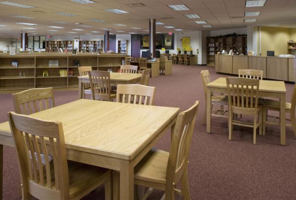 Interior photo of Astronaut High School Library